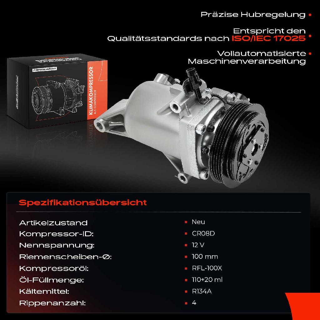 1x Klimakompressor für Suzuki Ignis III MF 1.2L Bj ab 2016