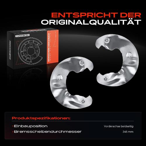 2x Ankerblech Bremsscheibe Vorderachse Beidseitig für Audi A4 8K2 8K5 A5 8T3 A6 4G2 4GC Q5 8RB Bild 2x Ankerblech Bremsscheibe Vorderachse Beidseitig für Audi A4 8K2 8K5 A5 8T3 A6 4G2 4GC Q5 8RB