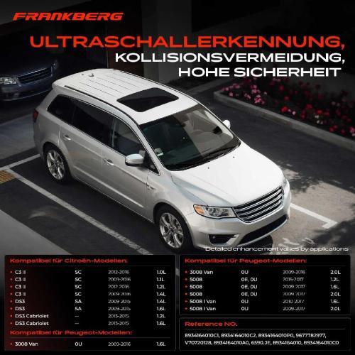 4x Parksensor PDC Sensor Hinten für Peugeot 5008 0E 0U 3008 Citroën C3 SC DS3 SA Bild 4x Parksensor PDC Sensor Hinten für Peugeot 5008 0E 0U 3008 Citroën C3 SC DS3 SA