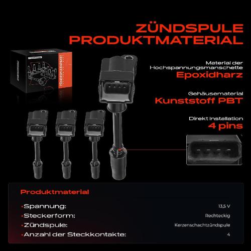 4x Zündmodul Zündspule für Lexus GS L1 IS III E3 NX Z1 RC C1 RX L2 2.0L Bj ab 2014 Bild 4x Zündmodul Zündspule für Lexus GS L1 IS III E3 NX Z1 RC C1 RX L2 2.0L Bj ab 2014