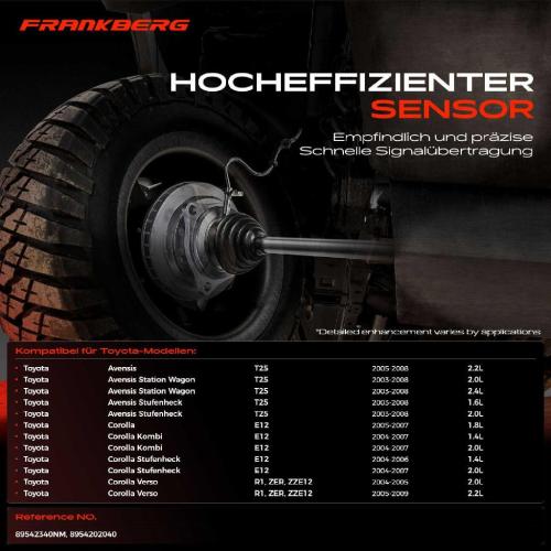 1x ABS Sensor Vorderachse rechts für Toyota Avensis Station Wagon Stufenheck Corolla Kombi Verso 2003-2009 Bild 1x ABS Sensor Vorderachse rechts für Toyota Avensis Station Wagon Stufenheck Corolla Kombi Verso 2003-2009