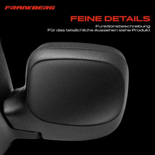 Frankberg 1x Außenspiegel Links für Citroën Berlingo Peugeot Partner Combispace GFK GJK MF 5 G Bild Frankberg 1x Außenspiegel Links für Citroën Berlingo Peugeot Partner Combispace GFK GJK MF 5 G