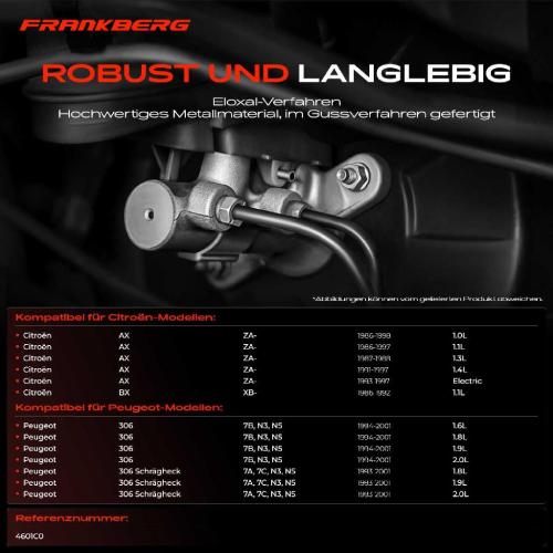 1x Hauptbremszylinder Bremszylinder für Peugeot 306 7A 7C N3 N5 Citroën AX ZA BX XB Bild 1x Hauptbremszylinder Bremszylinder für Peugeot 306 7A 7C N3 N5 Citroën AX ZA BX XB