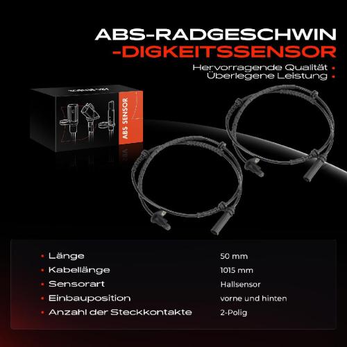 Frankberg 2x ABS Sensor Vorderachse beidseitig für BMW X5 F95 G05 Van X6 F96 G06 X7 G07 XM G09 3.0L 4.4L 2.0L Bj ab 2018 Bild Frankberg 2x ABS Sensor Vorderachse beidseitig für BMW X5 F95 G05 Van X6 F96 G06 X7 G07 XM G09 3.0L 4.4L 2.0L Bj ab 2018