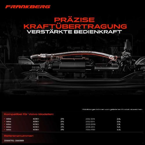 1x Seilzug Feststellbremse Mitte für Volvo XC90 I 275 2.5L 3.2L 2002-2014 Bild 1x Seilzug Feststellbremse Mitte für Volvo XC90 I 275 2.5L 3.2L 2002-2014