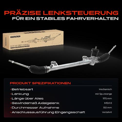 Frankberg 1x Lenkgetriebe Servolenkgetriebe für Nissan Pixo UA0 Suzuki Alto GF Bj ab 2009 Bild Frankberg 1x Lenkgetriebe Servolenkgetriebe für Nissan Pixo UA0 Suzuki Alto GF Bj ab 2009