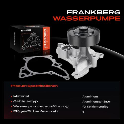 1x Wasserpumpe Kühlwasserpumpe für Mazda 3 BM BN 6 GJ GL CX-5 GH KE KF 2.2L Bild 1x Wasserpumpe Kühlwasserpumpe für Mazda 3 BM BN 6 GJ GL CX-5 GH KE KF 2.2L