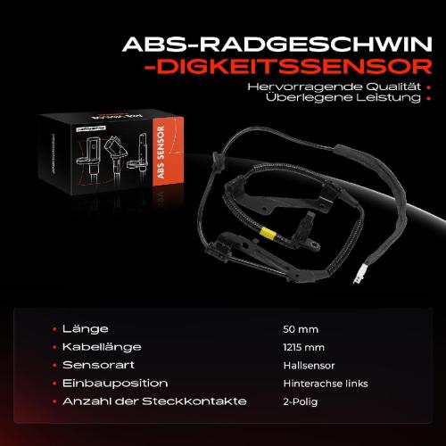 Frankberg 1x ABS Sensor Hinterachse links f r Hyundai iX55 KIA Sorento II Kasten/SUV 3.0L 3.8L 2.0L 2.2L 2.4L 2009-2015 Bild Frankberg 1x ABS Sensor Hinterachse links f r Hyundai iX55 KIA Sorento II Kasten/SUV 3.0L 3.8L 2.0L 2.2L 2.4L 2009-2015