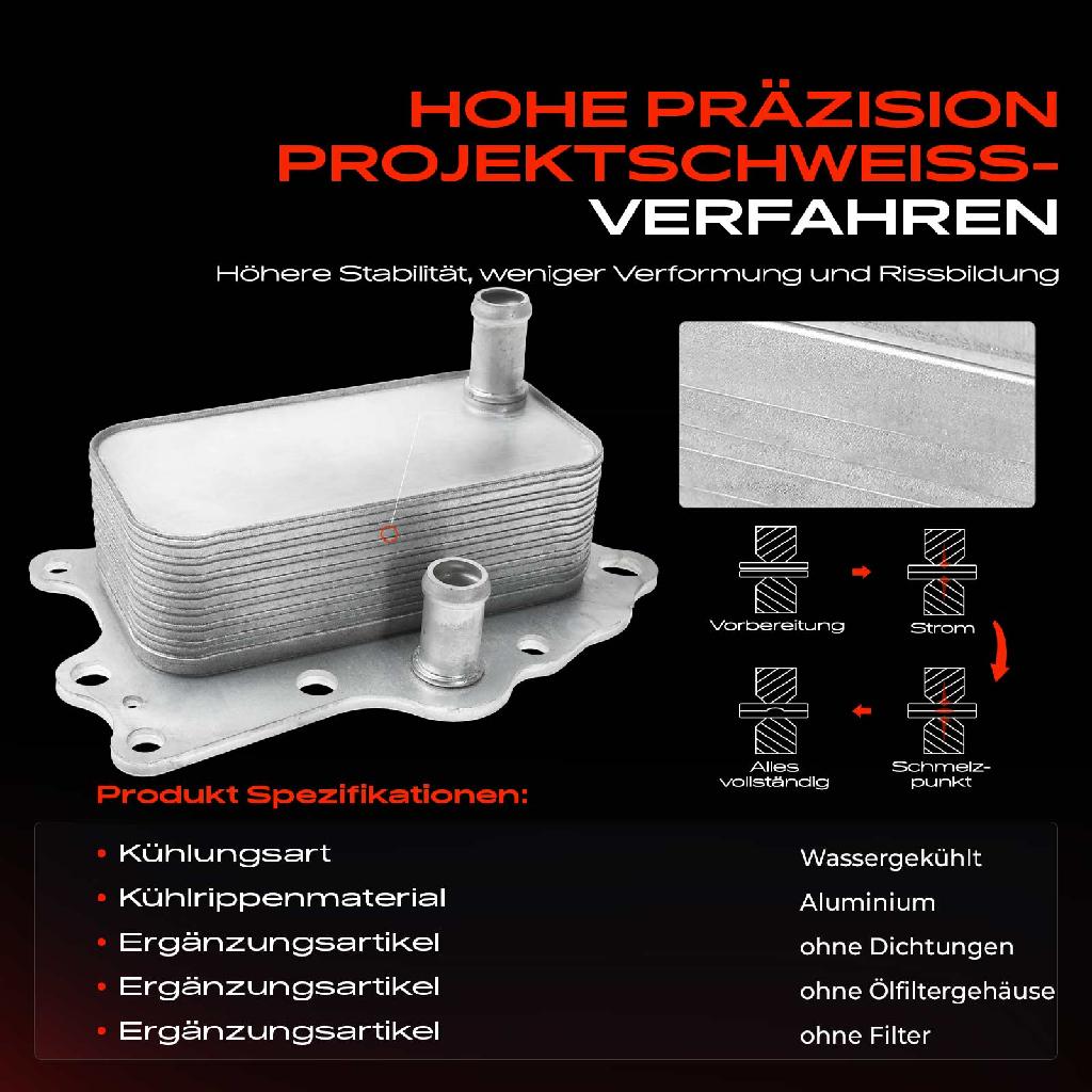 1x Ölkühler Motoröl für Chevrolet Captiva Cruze Orlando Opel Antara L07 2.0L 2.2L