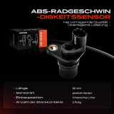 1x ABS Sensor Hinterachse links für Toyota Hilux VII Pick-up N1 N2 N3 2.5L 3.0L 2005-2015