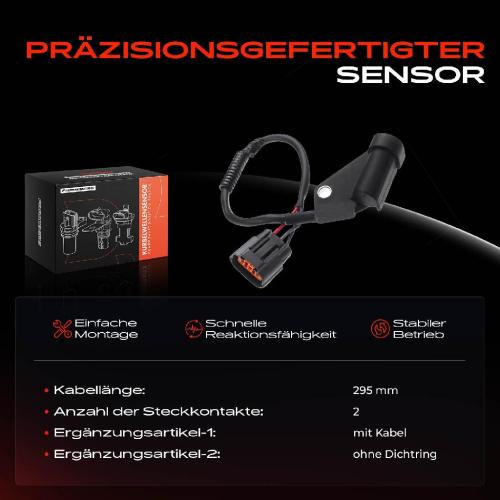 Frankberg 1x Kurbelwellensensor Impulsgeber für Mazda MX-5 II NB 1.6L 1.8L 1998-2005 Bild Frankberg 1x Kurbelwellensensor Impulsgeber für Mazda MX-5 II NB 1.6L 1.8L 1998-2005