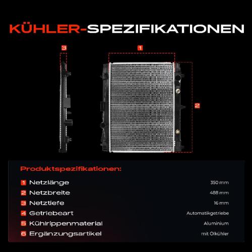 1x Kühler Wasserkühler Motorkühler für Toyota Yaris P9 Daihatsu Charade 8 Bild 1x Kühler Wasserkühler Motorkühler für Toyota Yaris P9 Daihatsu Charade 8