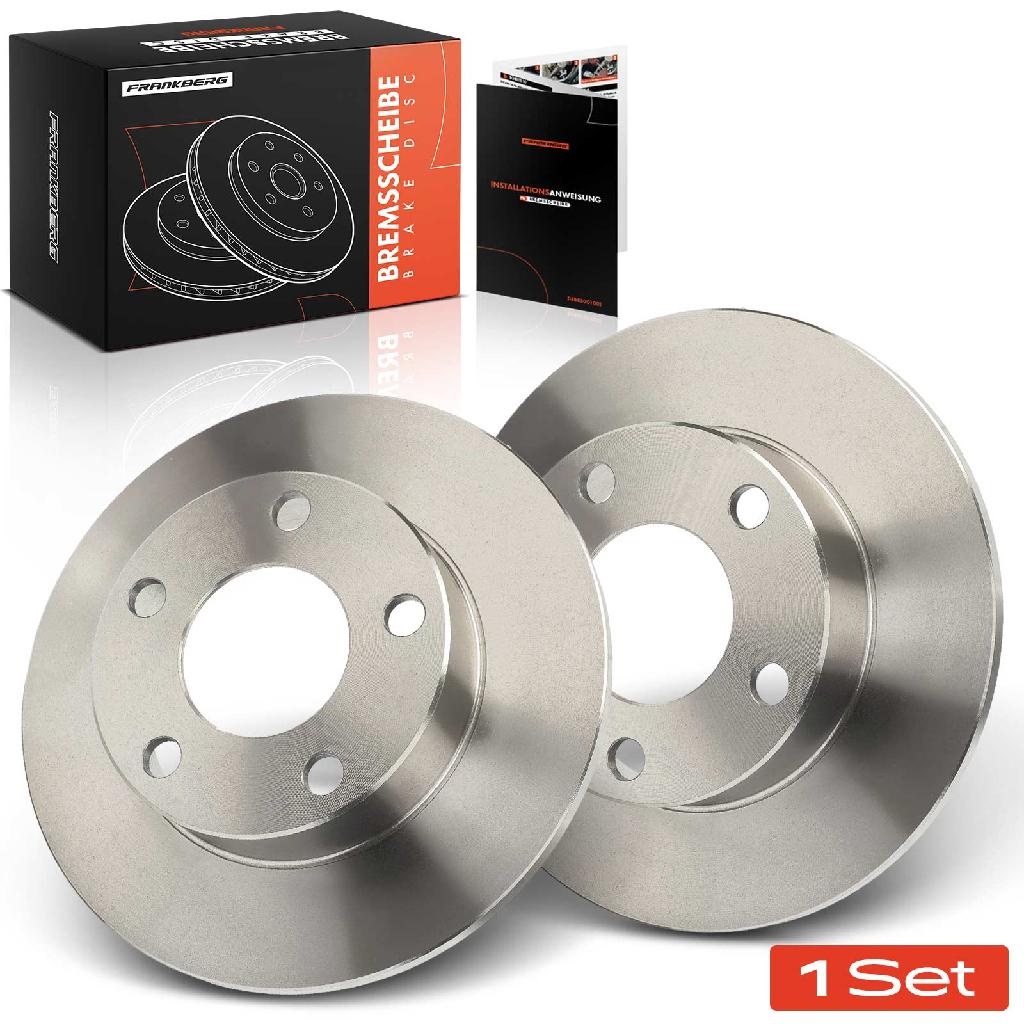 Frankberg 2x Bremsscheiben Hinterachse für VW Passat Variant 3B2 3B3 Audi A4 Avant 8D2 1995-2005