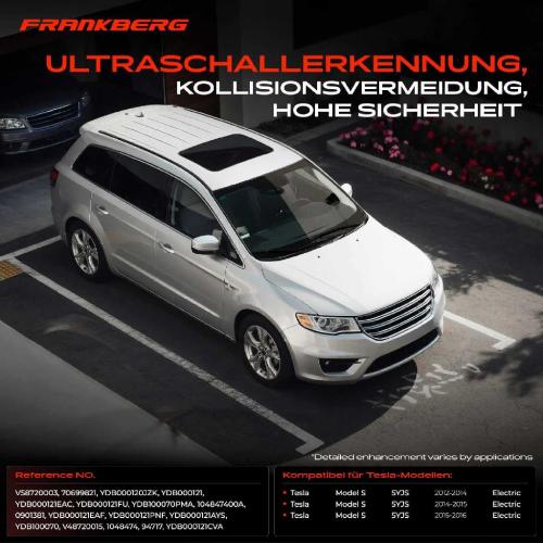 4x Parksensor PDC Sensor Vorne und Hinten für Tesla Model S 5YJS 60 70 85 Bild 4x Parksensor PDC Sensor Vorne und Hinten für Tesla Model S 5YJS 60 70 85