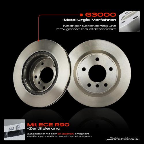 2x Bremsscheiben Hinterachse für BMW E81 E87 F20 F21 F23 F22 F87 E90 F30 F80 2004-2021 Bild 2x Bremsscheiben Hinterachse für BMW E81 E87 F20 F21 F23 F22 F87 E90 F30 F80 2004-2021