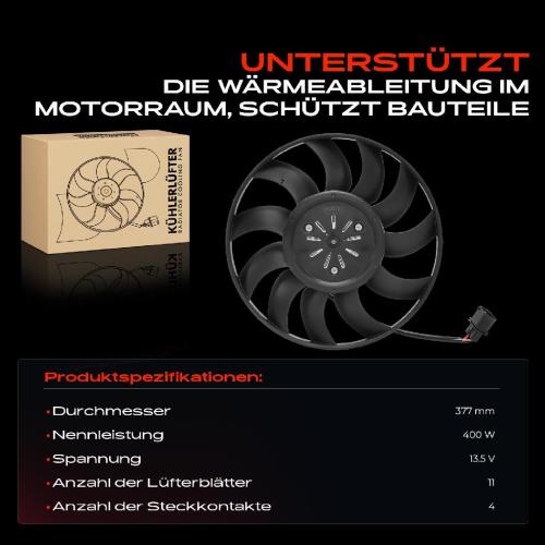 Frankberg 1x Motorkühller Einfachlüfter ohne Kühlerlüfterrahmen Audi A8 4H2 4H8 4HC 4HL Q7 Van 4M Bj ab 2011 Bild Frankberg 1x Motorkühller Einfachlüfter ohne Kühlerlüfterrahmen Audi A8 4H2 4H8 4HC 4HL Q7 Van 4M Bj ab 2011