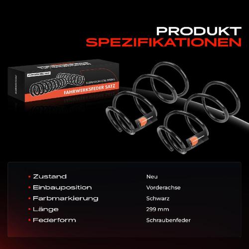 Frankberg 2x Fahrwerksfeder Vorderachse für VW Passat 35I 3A5 Vento 1H2 Subaru Legacy BL BP 1991-2009 Bild Frankberg 2x Fahrwerksfeder Vorderachse für VW Passat 35I 3A5 Vento 1H2 Subaru Legacy BL BP 1991-2009