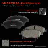 4x Bremsbeläge Vorderachse für Toyota Auris Kombi Avensis Stufenheck Corolla Verso Van 2006-2018