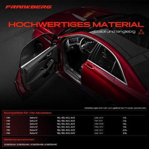 Frankberg 1x Türfeststeller Türfangband Türstopper Hinten für VW Jetta IV 162 163 AV2 AV3 Bild Frankberg 1x Türfeststeller Türfangband Türstopper Hinten für VW Jetta IV 162 163 AV2 AV3
