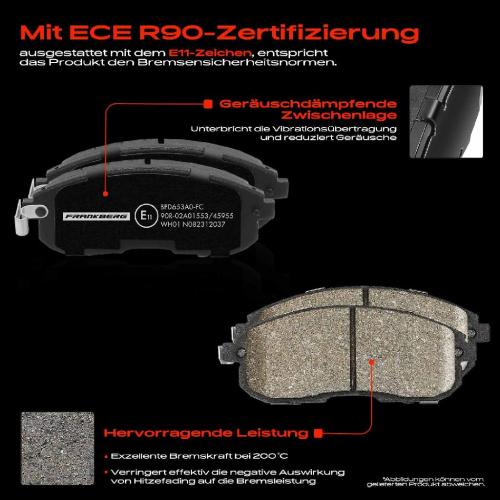 4x Bremsbeläge Vorderachse für Nissan Cube Juke Pulsar Schrägheck Tiida Renault Latitude Suzuki SX4 Bild 4x Bremsbeläge Vorderachse für Nissan Cube Juke Pulsar Schrägheck Tiida Renault Latitude Suzuki SX4