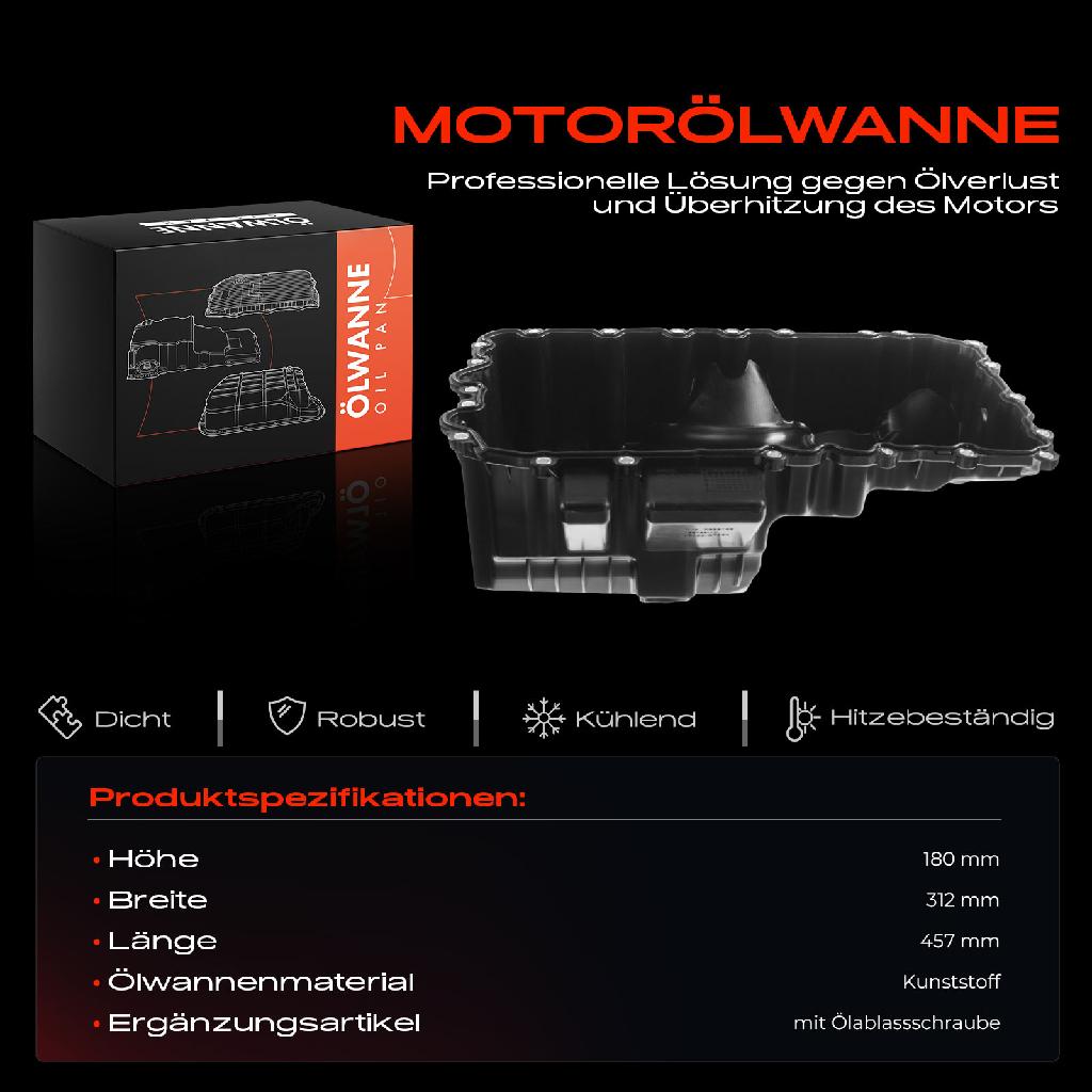 1x Ölwanne Motorölwanne für BMW 1/2/3/4/5er F20 F21 F23 F30 F80 F34 F31 F36 F10 F11 X1 E84 Z4