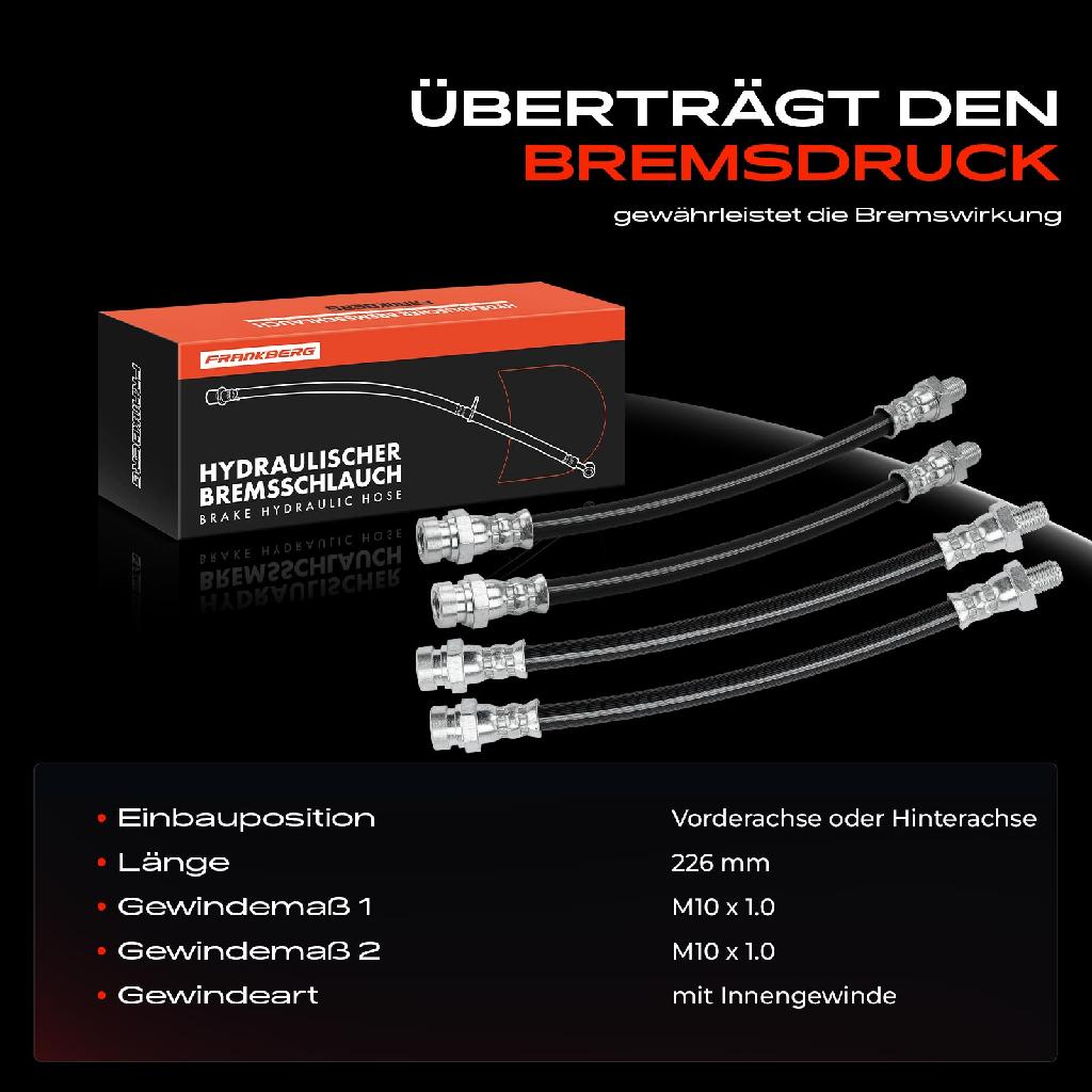 4x Bremsschlauch Bremsschläuche Vorne oder Hinten für Mitsubishi 3000 GT Galant IV E3 A GTO Sigma Space