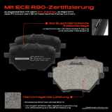 4x Bremsbeläge Hinterachse für Peugeot 2008 208 3008 SUV 308 SW 508 Partner Rifter Toyota Proace City