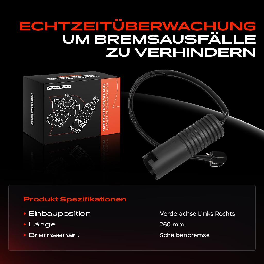 1x Warnkontakt Bremsbelagverschleiß Vorderachse für BMW 8er E31 840i Ci 850i Ci 1991-1999