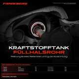 1x Kraftstoffeinfüllrohr Einfüllstutzen für Toyota Yaris NCP1 Yaris Verso P2