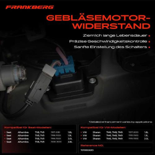 2x Widerstand Vorwiderstand Gebläsemotor für VW T4 Transporter IV Sharan 7M Seat Alhambra Bild 2x Widerstand Vorwiderstand Gebläsemotor für VW T4 Transporter IV Sharan 7M Seat Alhambra