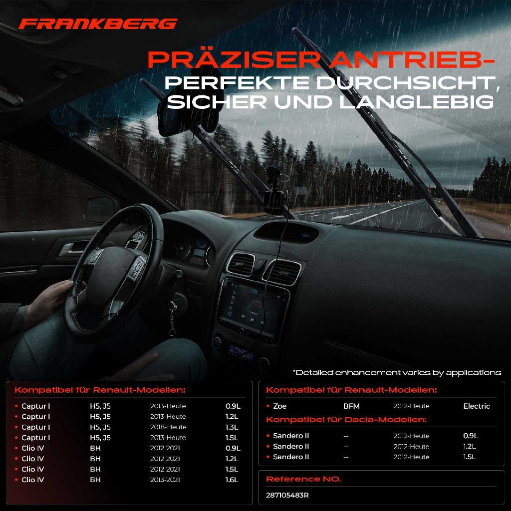 1x Wischermotor Scheibenwischermotor Hinten für Dacia Sandero Renault Captur Clio