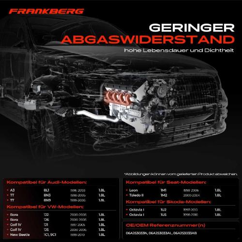 1x Abgaskrümmer Auspuff Krümmer für VW Golf Bora Audi A3 TT Seat Leon Toledo Skoda Octavia Bild 1x Abgaskrümmer Auspuff Krümmer für VW Golf Bora Audi A3 TT Seat Leon Toledo Skoda Octavia