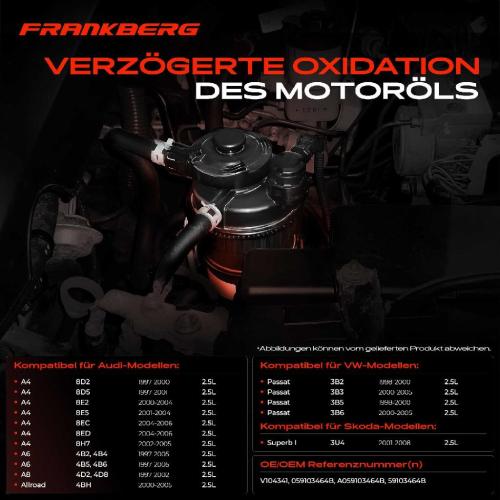 1x Ölabscheider Kurbelgehäuseentlüftung für VW Passat B5 Audi A4 B5 B6 A6 C5 A8 2.5L Bild 1x Ölabscheider Kurbelgehäuseentlüftung für VW Passat B5 Audi A4 B5 B6 A6 C5 A8 2.5L