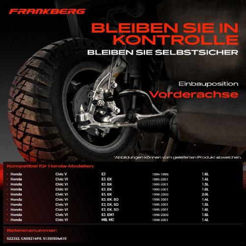 1x Querlenker Vorderachse für Honda Civic V Coupe VI Aerodeck Fastback Hatchback Stufenheck Bild 1x Querlenker Vorderachse für Honda Civic V Coupe VI Aerodeck Fastback Hatchback Stufenheck