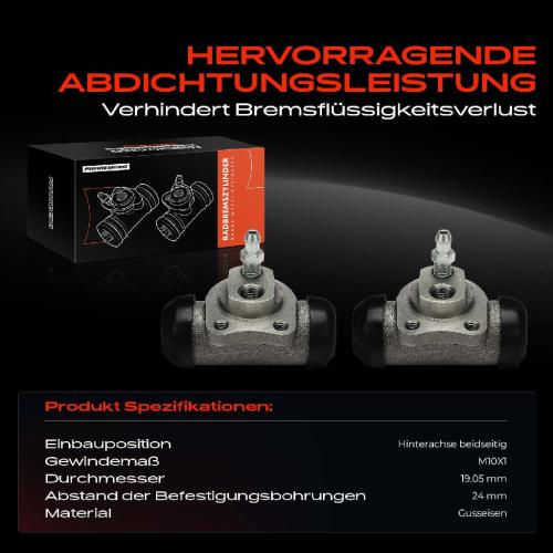2x Radbremszylinder Hinten für Opel Astra F Corsa Vectra Chevrolet Daewoo Espero Bild 2x Radbremszylinder Hinten für Opel Astra F Corsa Vectra Chevrolet Daewoo Espero