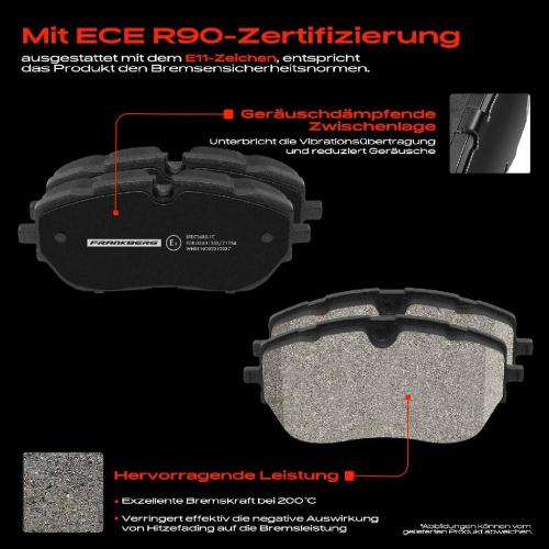 4x Bremsbeläge Vorderachse für DS DS7 Crossback Opel Grandland X Peugeot 3008 SUV 308 II SW 508 Vauxhall Bild 4x Bremsbeläge Vorderachse für DS DS7 Crossback Opel Grandland X Peugeot 3008 SUV 308 II SW 508 Vauxhall