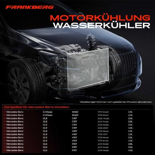1x Kühler Wasserkühler Motorkühler für Mercedes-Benz G-Klasse W463 GLE V167 C167 GLS X167 Bild 1x Kühler Wasserkühler Motorkühler für Mercedes-Benz G-Klasse W463 GLE V167 C167 GLS X167