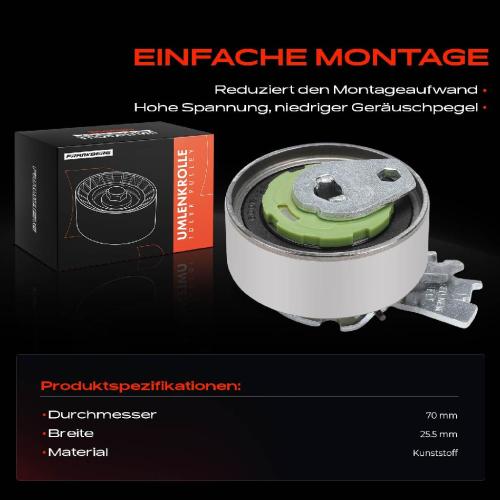 Frankberg 1x Spannrolle Riemenspanner für Opel Astra Vectra Saab Chevrolet Daewoo Bild Frankberg 1x Spannrolle Riemenspanner für Opel Astra Vectra Saab Chevrolet Daewoo