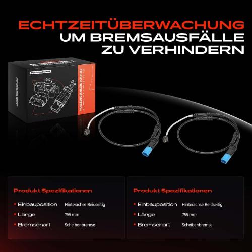 2x Warnkontakt Bremsbelagverschleiß Hinten für BMW X4 F98 G02 Toyota Supra DB Bild 2x Warnkontakt Bremsbelagverschleiß Hinten für BMW X4 F98 G02 Toyota Supra DB