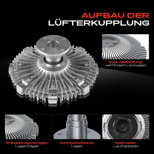 1x Lüfterkupplung Kühlerlüfte für BMW 5er E39 Z8 Roadster E52 4.9L 1998-2003 Bild 1x Lüfterkupplung Kühlerlüfte für BMW 5er E39 Z8 Roadster E52 4.9L 1998-2003