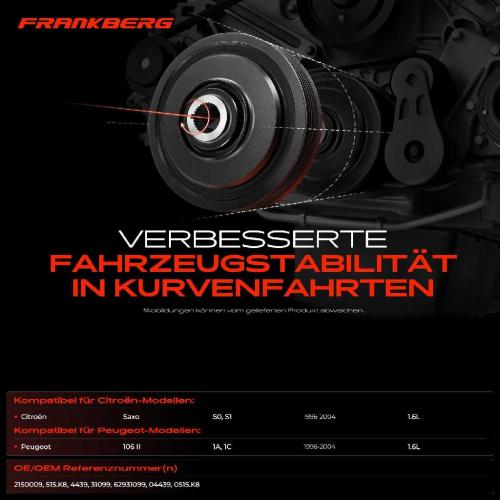 1x Riemenscheibe Kurbelwelle für Peugeot 106 II 1A 1C Citroën Saxo S0 Bild 1x Riemenscheibe Kurbelwelle für Peugeot 106 II 1A 1C Citroën Saxo S0