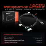 1x Seilzug Feststellbremse Hinterachse beidseitig für Volvo C70 II Cabriolet S40 II V40 Cross Country V50