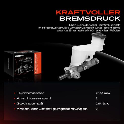 1x Hauptbremszylinder Bremszylinder für Honda Accord VII CL CM CN 2.0L 2.2L 2.4L Bild 1x Hauptbremszylinder Bremszylinder für Honda Accord VII CL CM CN 2.0L 2.2L 2.4L
