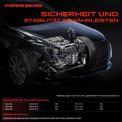 2x Motorlager Rechts für Hyundai Santa Fé II CM 2.7L 2006-2009 Bild 2x Motorlager Rechts für Hyundai Santa Fé II CM 2.7L 2006-2009
