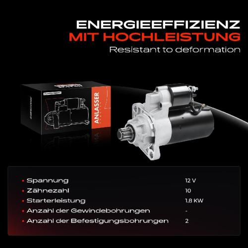 Frankberg 1x Anlasser Starter für VW Bora Variant Golf IV Van New Beetle Polo Sharan Audi A3 TT Roadster Seat Skoda Bild Frankberg 1x Anlasser Starter für VW Bora Variant Golf IV Van New Beetle Polo Sharan Audi A3 TT Roadster Seat Skoda