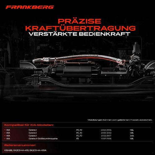 1x Seilzug Feststellbremse Hinterachse rechts für KIA Carens II FJ Carens I FC 2000-2007 Bild 1x Seilzug Feststellbremse Hinterachse rechts für KIA Carens II FJ Carens I FC 2000-2007