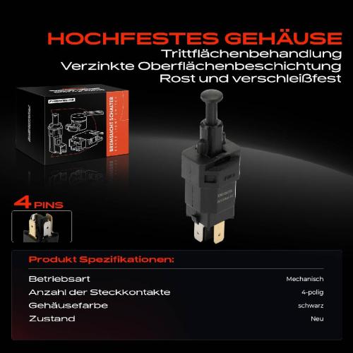 1x Bremslichtschalter für Opel Vectra B Porsche 911 Boxster Cayman Saab 9-5 900 Bild 1x Bremslichtschalter für Opel Vectra B Porsche 911 Boxster Cayman Saab 9-5 900