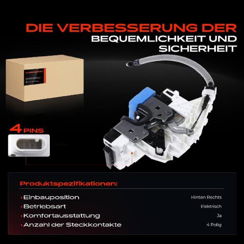 1x Türschloss Hinten Rechts für Mercedes-Benz C-Klasse W204 E-Klasse W212 GLA-Klasse X156 X204 X166 W166 Bild 1x Türschloss Hinten Rechts für Mercedes-Benz C-Klasse W204 E-Klasse W212 GLA-Klasse X156 X204 X166 W166