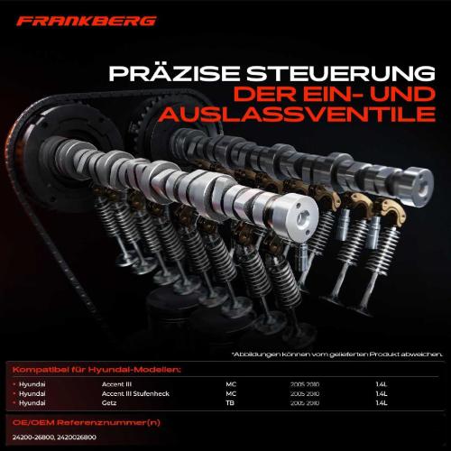 1x Nockenwelle für Hyundai Accent 3 III MC Getz TB 1.4L 2005-2010 Bild 1x Nockenwelle für Hyundai Accent 3 III MC Getz TB 1.4L 2005-2010