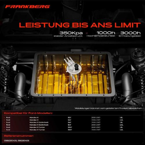 1x Kraftstoffpumpe für Ford Mondeo III B5Y Mondeo III Stufenheck B4Y Mondeo III Turnier BWY 2000-2007 Bild 1x Kraftstoffpumpe für Ford Mondeo III B5Y Mondeo III Stufenheck B4Y Mondeo III Turnier BWY 2000-2007